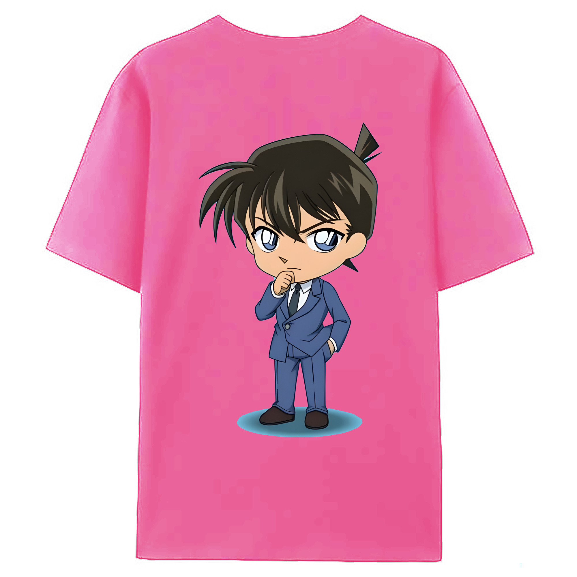 （画像用） 名探偵コナン 江戸川 コナン Detective Conan Conan Edogawa レディース半袖Tシャツ(バックプリント)